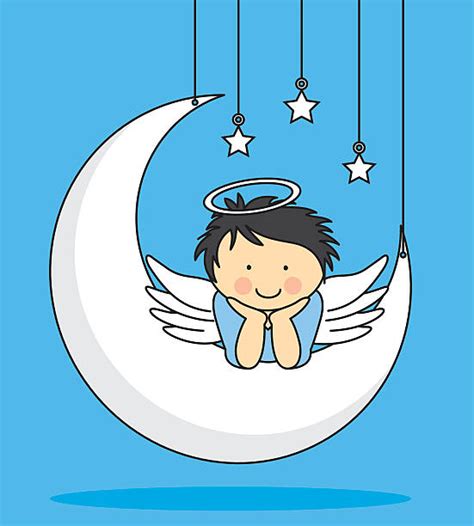 Best Baby Angel Illustrations Royalty Free Vector