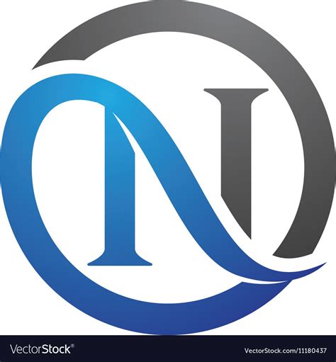 N Letter Logo Template Royalty Free Vector Image