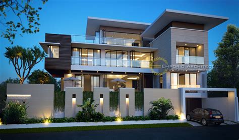 This design is copyright of emporio architect. Jasa Arsitek Desain Rumah Bapak Alex | Rumah modern ...