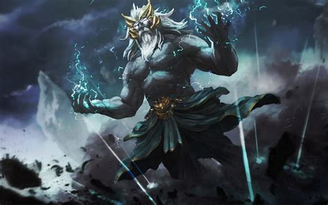 Zeus God Of Lightning Midjourney Ai Art Ultra Hd 4k Wallpaper Ancient