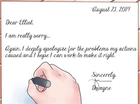 How To Write An Apology Letter 15 Steps With Pictures