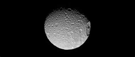 Death Star Moon Mimas Shown In Stunning Detail In Latest Nasa Pic