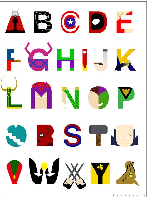 Superhero Alphabet Alphabet Art Superhero Theme Lettering Alphabet