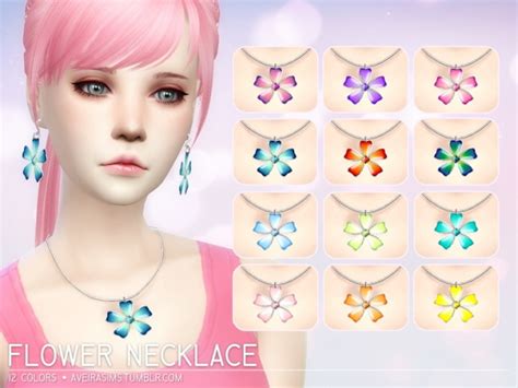 Flower Necklace At Aveira Sims 4 Sims 4 Updates