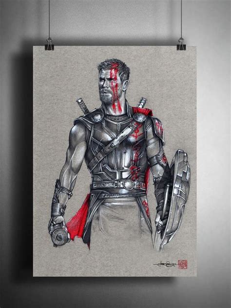 Chris hemsworth is navigating hollywood on his own terms chris is on the cover of the march issue of men's netflix gave a preview of films coming in 2021 including chris' upcoming movie escape from hemsworth has starred in the avengers and thor films as well as the recent extraction. Thor Ragnarok - Chris Hemsworth - Illustrated Giclee Print ...