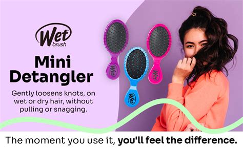 Wet Brush Multi Pack Squirt Detangler Hair Brushes Pink Purple Blue Amazon Ca Health