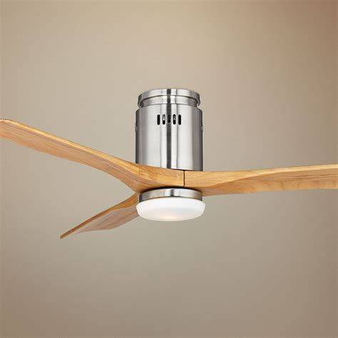52 Possini Euro Design Modern Hugger Ceiling Fan With Light Led