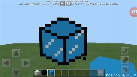 Minecraft Tutorial How To Make Cube Pixel Art Youtube