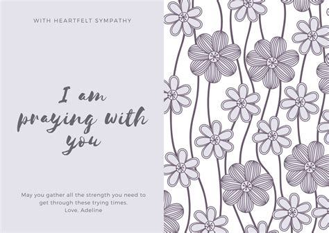 Free Printable Sympathy Card Templates To Customize Canva