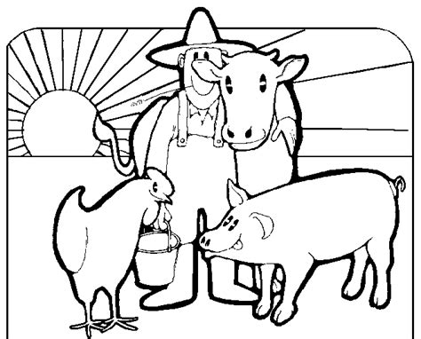 Free Old Macdonald Farm Coloring Pages Thebooks