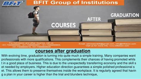 Ppt Courses After Graduation Powerpoint Presentation Free Download