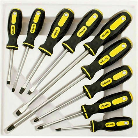 9pc Insulated Precision Magnetic Screwdriver Tool Set Soft Grip Handles