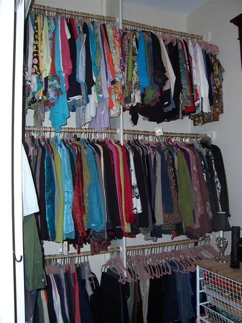 See more ideas about closet rod, closet rods, closet. Triple hanging racks | Spare room closet