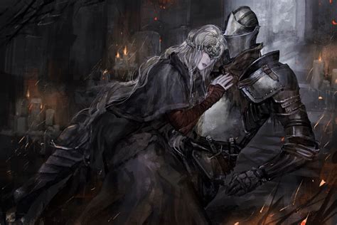 Fire Keeper And Ashen One Dark Souls And 1 More Drawn By Sadchunchun