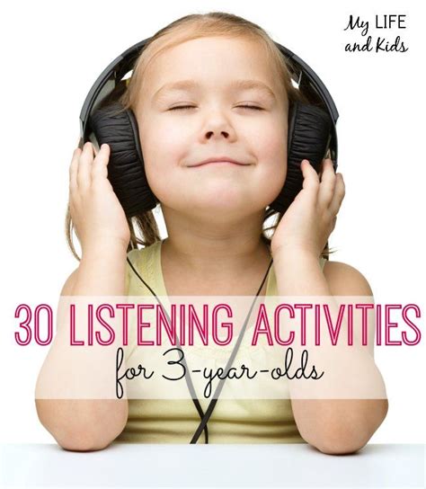 When your children are talking to you about something important are you 30 Listening Activities for 3 Year Olds | Listening ...