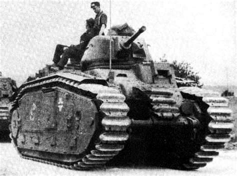 French Designed Char B1 Bis Tanks Flammwagen Auf Panzerkampfwagen B2
