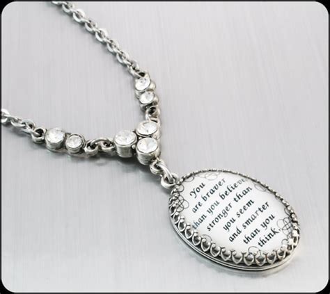 Items Similar To Inspirational Pendant Jewelry Word Pendant Quote