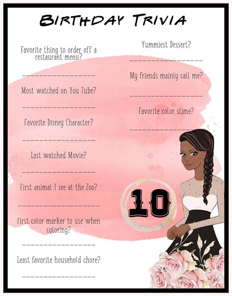 How well do you know the birthday person quiz… and birthday signature bingo. This item is unavailable | Etsy | Girls birthday party ...
