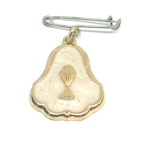 Souvenir First Holy Communion Medal On Pin Communion St Martin