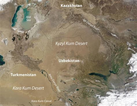 Kara Kum Desert Map