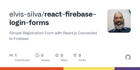 GitHub Elvis Silva React Firebase Login Forms Simple Registration