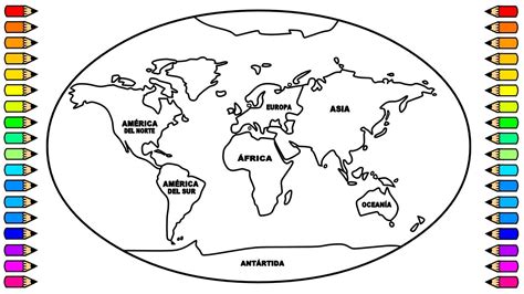 Cómo Dibujar Un Mapa Del Mundo O Planeta Tierra How To Draw A World Map