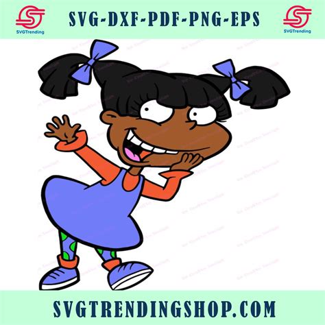 Angelica Pickles African American With Black Hair Rugrats Svg 6 Svg
