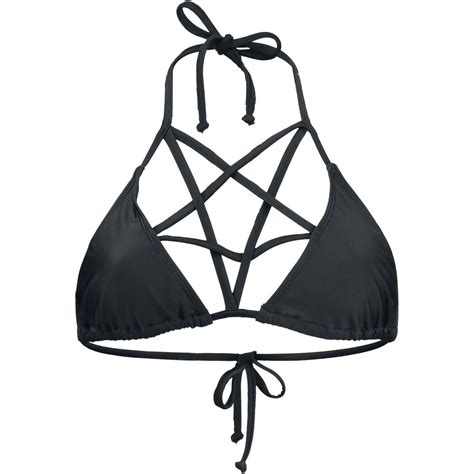 gothicana by emp bikini set women pentagram black bikinis women gothic outfits