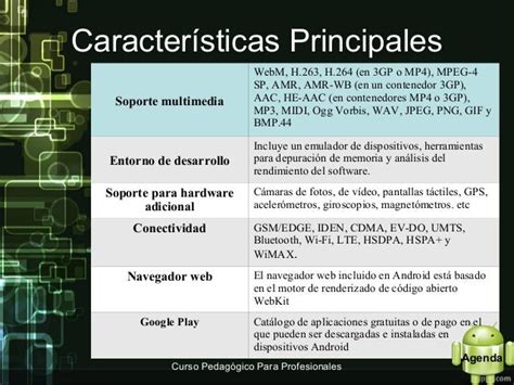 Principales Caracteristicas