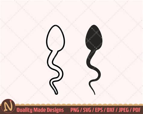 sperm svg clipart semen vector art sexual reproductive cell etsy