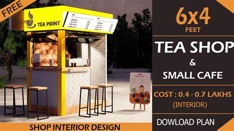 6x4 Tea Stall Small Coffee Shop Interior Design Idea Low Budget