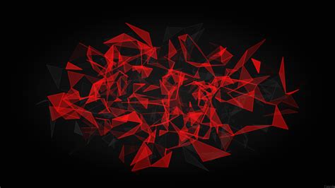 Download Red And Black Polygon 320x240 Resolution Hd 8k Wallpaper