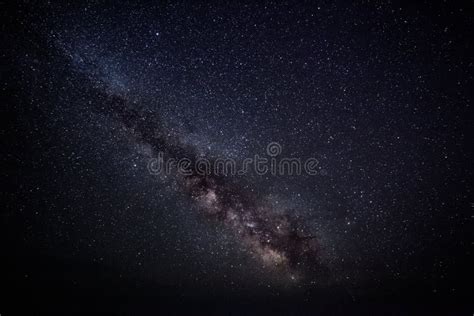 Colorful Space Shot Showing The Universe Milky Way Galaxy With Stars