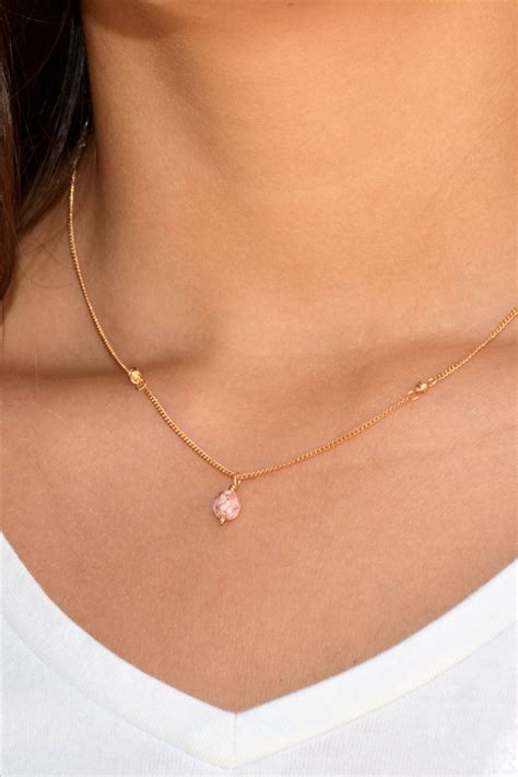 This Super Dainty Pink Jewelry Set Is Available Now On My Etsy With