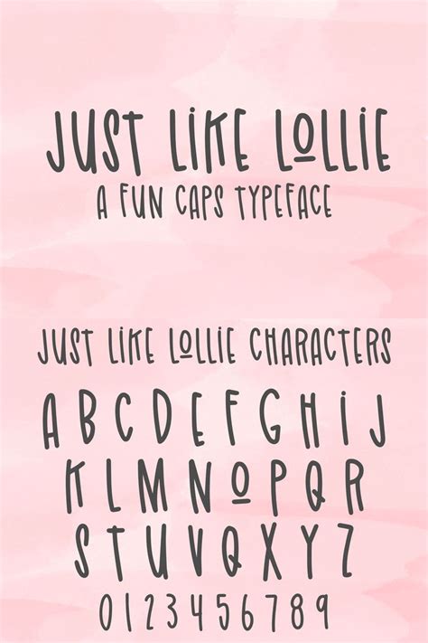 Just Like Lollie Cute Girly Handwritten Font In 2020 Girly Fonts