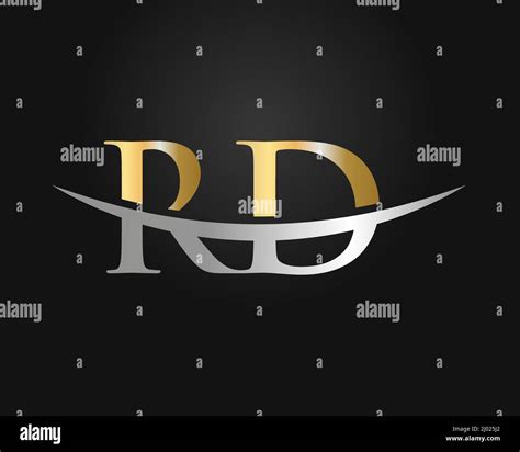 Initial Monogram Letter Rd Logo Design Vector Rd Logo Design Template
