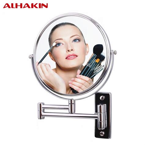 Alhakin 8 Inch Cosmetic Mirror Double Sides 10x Magnification Makeup