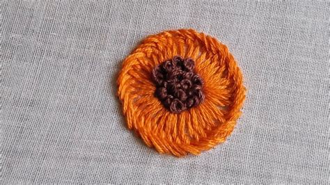 Beautiful Flower Design Embroidery Beginners French Knot Latest