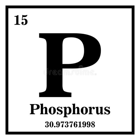 Phosphorus Periodic Table Of The Elements Vector Stock Vector