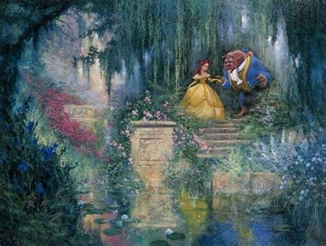 Beauty And The Beast Kinkade Disney Disney Fine Art