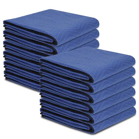 12 Pack Moving Blankets 80 X 7235 Lbdz Heavy Duty Quilted Pro