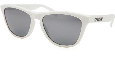 oakley men s frogskins square white sunglasses in white for men lyst