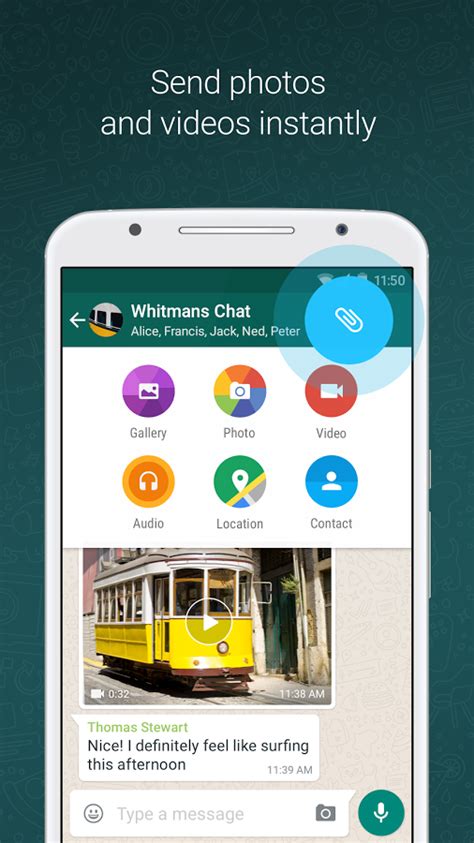 Whatsapp messenger is a free messaging app available for android and other smartphones. WhatsApp Messenger for Android - Free download and software reviews - CNET Download.com