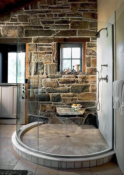 25 Awesome Natural Stone Bathrooms Home Design And Interior