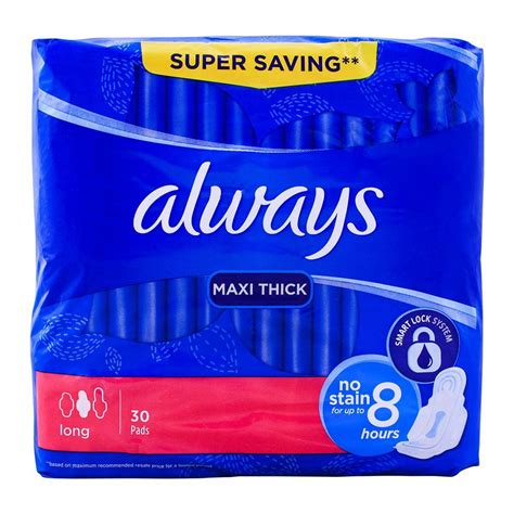 Order Always Maxi Thick Pads Long 30 Pack Online At Best Price In