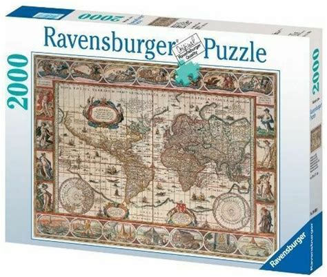 Ravensburger 16633 Map Of The World From 1650 2000 Pieces Adult Jigsaw