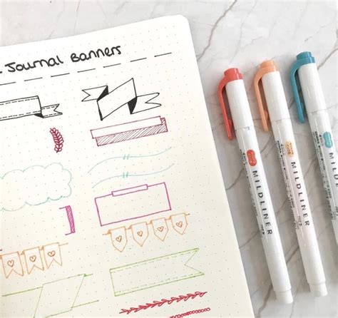 19 Of The Best Bullet Journal Banner Ideas For Your 2023 Doodles
