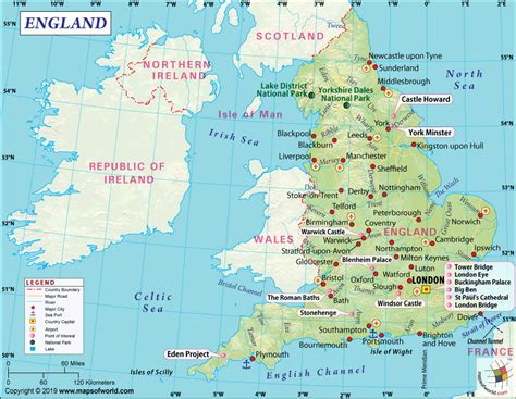Map Of England England Map Information And Interesting Facts Of England