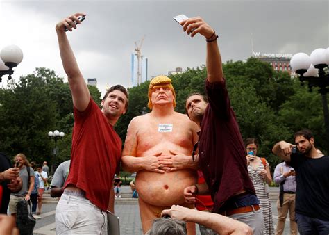Naked Donald Trump Statues Erected Across U S