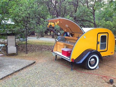 Tiny Yellow Teardrop Friday Teardrop Photo Vintage Campers Trailers